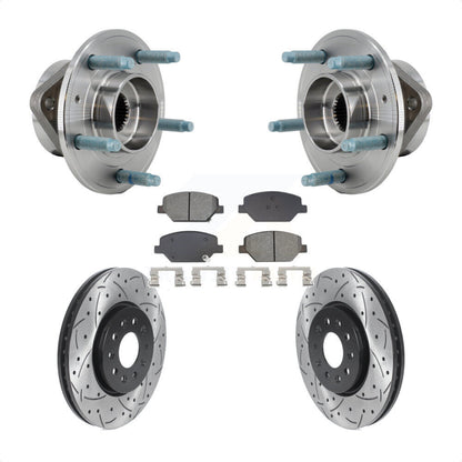 Kit de plaquettes de Rotor de frein, roulement de moyeu avant, fente de perçage, pour Chevrolet Equinox GM