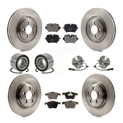 Kit de rotors et plaquettes de frein à disque, roulement de moyeu avant et arrière, 10 pièces, pour Jaguar X