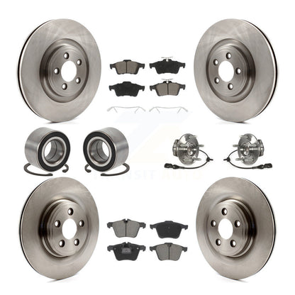 Kit de chaussures de plaquettes de Rotor de frein à disque de roulement de moyeu avant et arrière (10 pièces) pour Jaguar XF XJ X