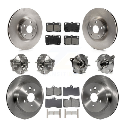Kit de Rotor et de plaquettes de frein à disque, roulement de moyeu avant et arrière (10 pièces) pour Lexus GS350 IS35
