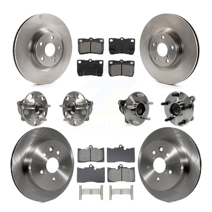 Kit de Rotor et de plaquettes de frein, roulement de moyeu avant et arrière (10 pièces) pour Lexus IS350 GS350 GS450