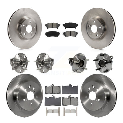 Kit de Rotor et plaquettes de frein, roulement de moyeu avant et arrière (10 pièces) pour Lexus IS350 C F Sport