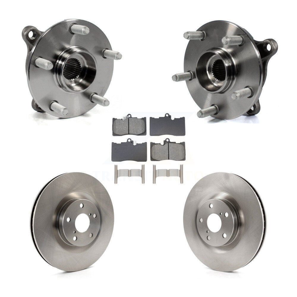 Kit de Rotor et plaquettes de frein, roulement de moyeu avant (5 pièces) pour Lexus IS300 IS350 GS350 RC35