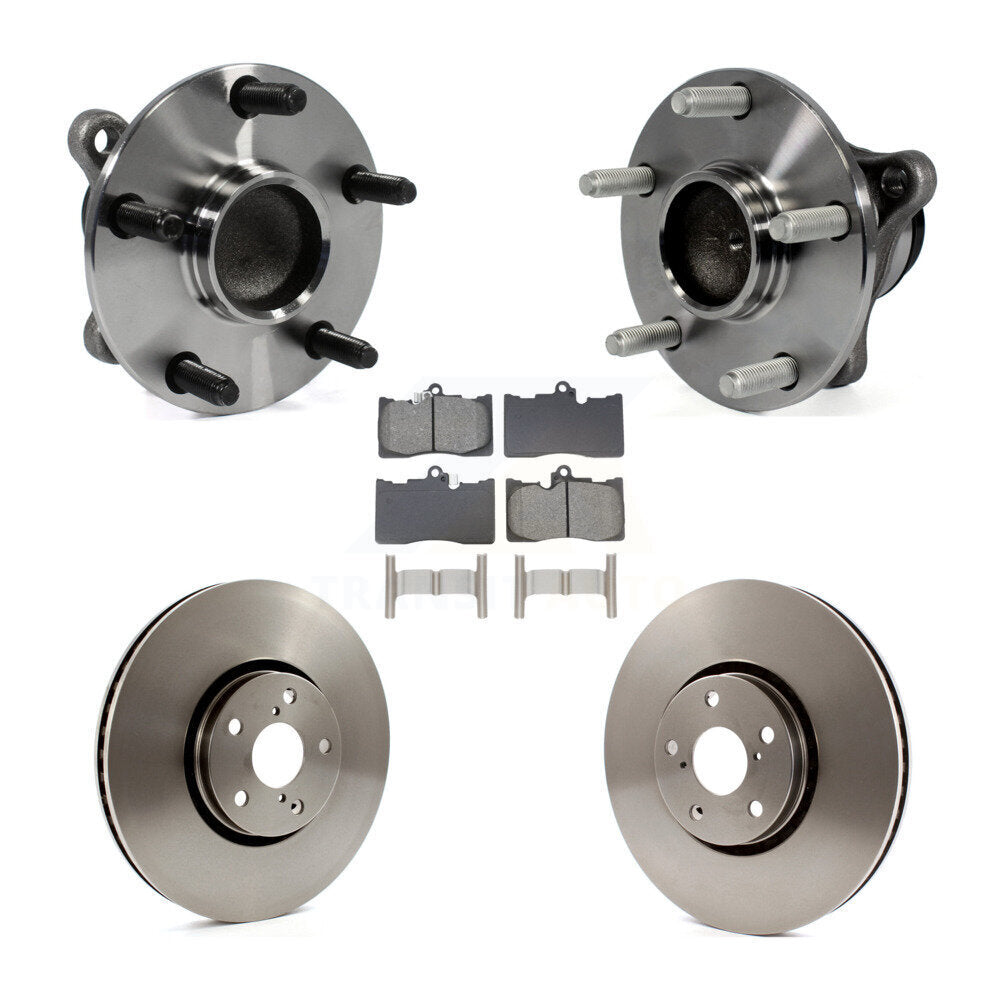 Kit de Rotor et de plaquettes de frein, roulement de moyeu avant (5 pièces) pour Lexus IS350 GS350 GS450h GS43