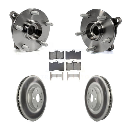 Kit de rotor et de plaquettes de frein revêtus de roulement de moyeu avant (5 pièces) pour Lexus IS300 IS350 GS35