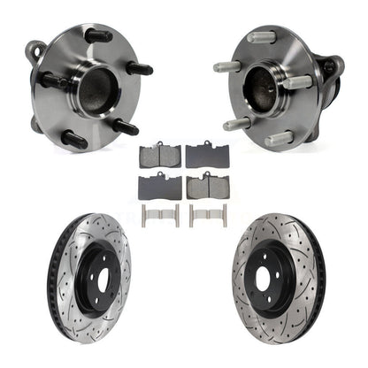 Kit de rotor et de plaquettes de frein à fente percée, roulement de moyeu avant (5 pièces) pour Lexus IS350 GS35