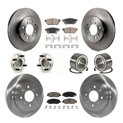 Kit de plaquettes de rotor de frein, roulement de moyeu avant et arrière (10 pièces) pour Acura EL avec 4 roues AB