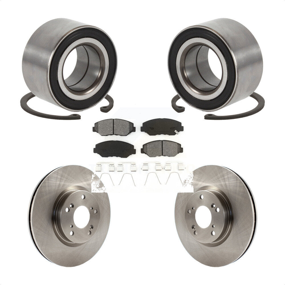 Kit de rotors et plaquettes de frein à disque, roulement de roue avant, pour Honda Civic Acura ILX