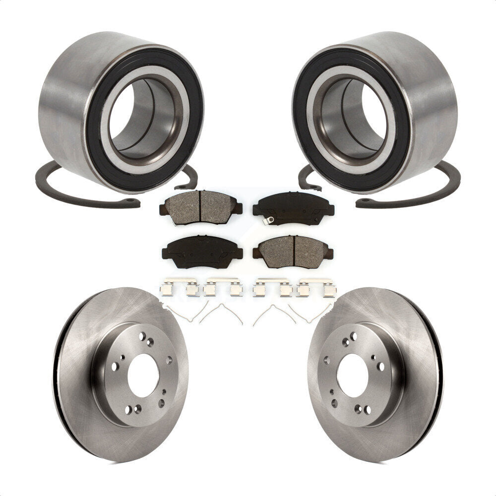 Kit de rotors et plaquettes de frein à disque de roulement de roue avant pour Acura ILX 2015 1,5 l
