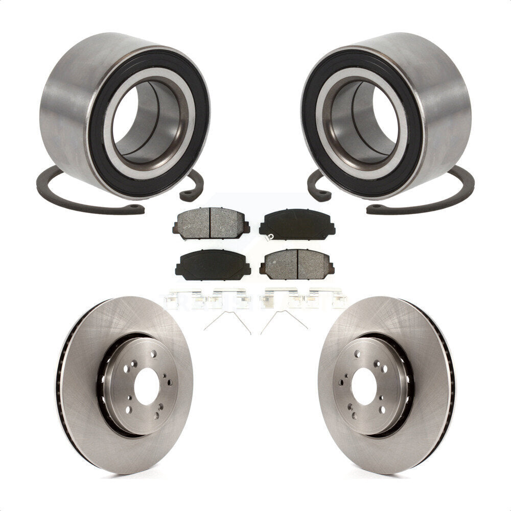 Kit de rotors et plaquettes de frein à disque de roulement de roue avant pour Acura ILX 2016 KBB-12918