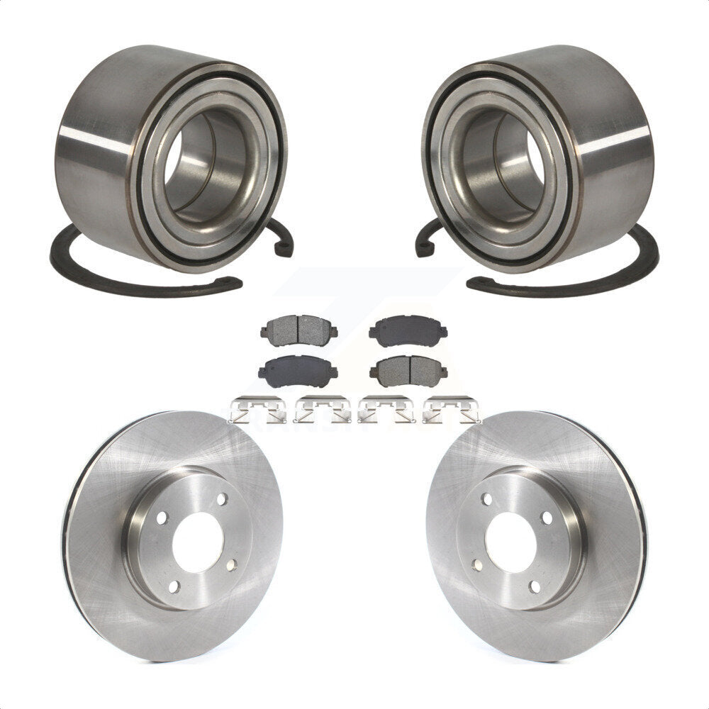 Kit de rotors et plaquettes de frein à disque, roulement de roue avant, pour Nissan kick Versa