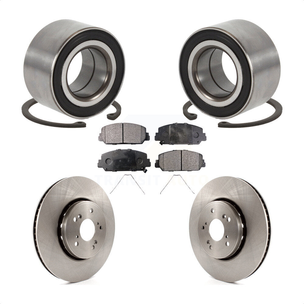 Kit de rotors et plaquettes de frein à disque de roulement de roue avant pour Acura ILX 2016 KBB-12919