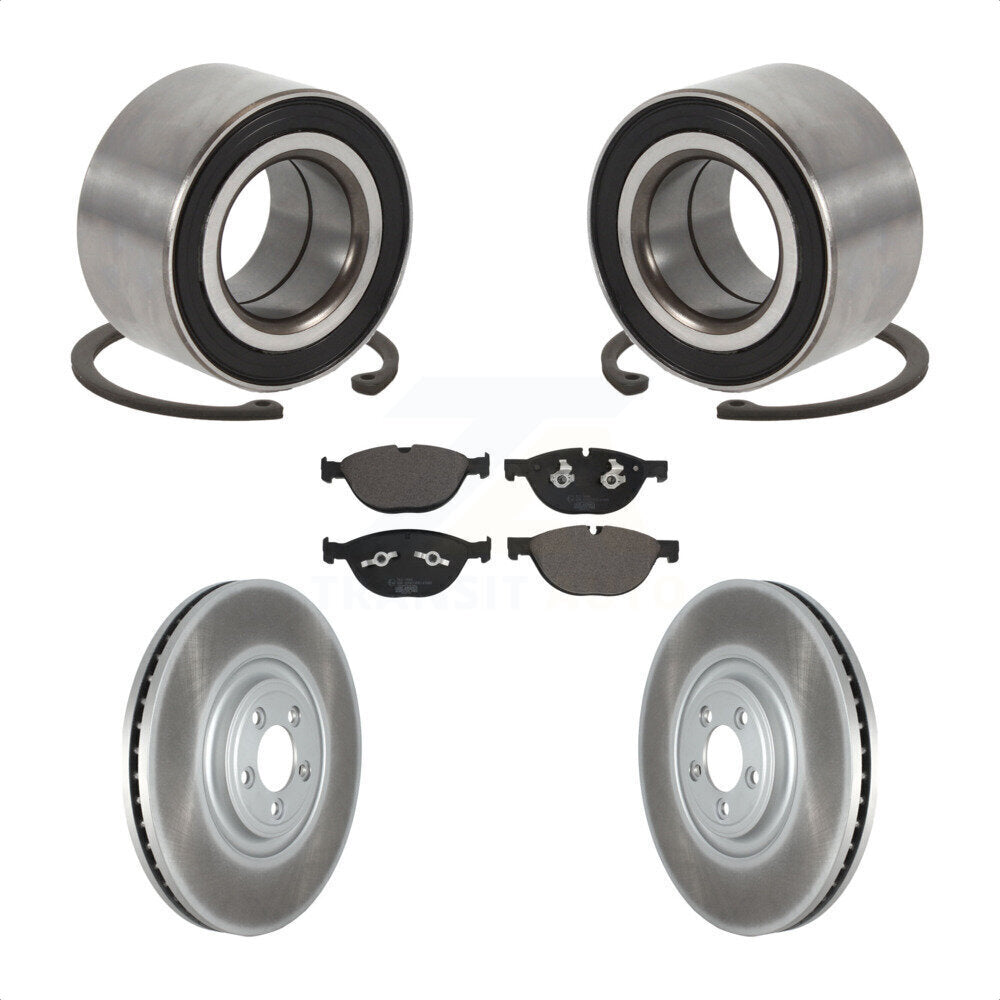 Kit de Rotor et plaquettes de frein à disque revêtu de roulement de roue avant, pour Jaguar XJR XJR575 XK