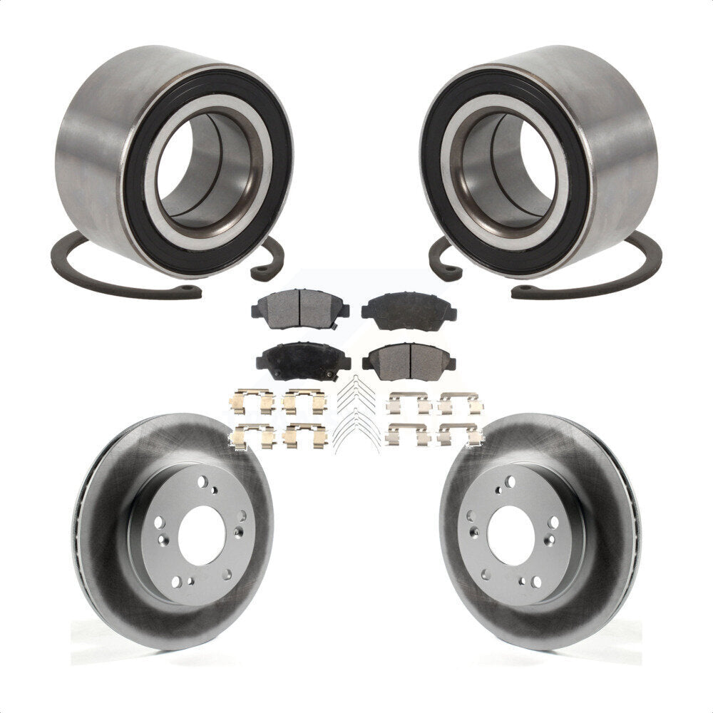 Kit de Rotor et plaquettes de frein à disque enduit de roulement de roue avant pour Acura ILX 2015 1.5