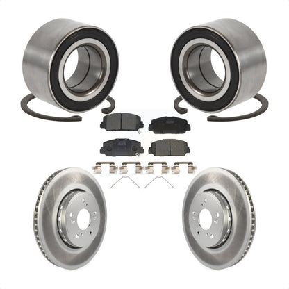 Kit de rotors et plaquettes de frein à disque enduits de roulement de roue avant pour Acura ILX 2016
