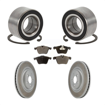 Kit de rotors et plaquettes de frein à disque enduits de roulement de roue avant pour Jaguar XK 2015