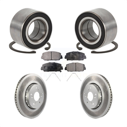 Kit de rotors et plaquettes de frein à disque enduits de roulement de roue avant pour Acura ILX 2016