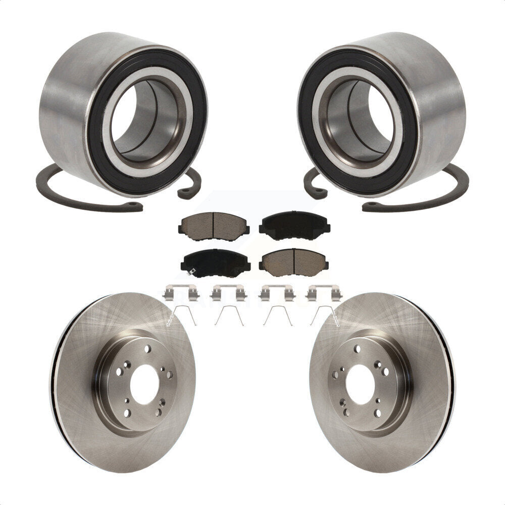 Kit de rotors et plaquettes de frein à disque, roulement de roue avant, pour Honda Civic Acura ILX