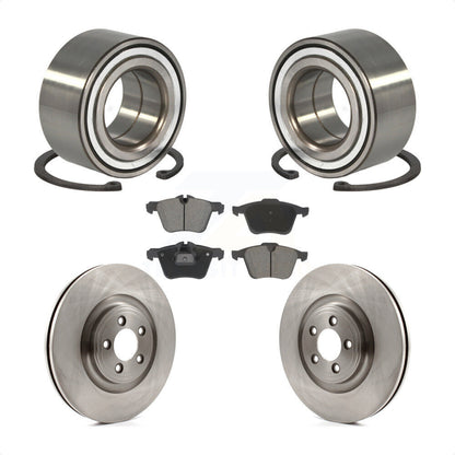 Kit de rotors de frein à disque et de plaquettes en céramique, roulement de roue avant, pour Jaguar XJ