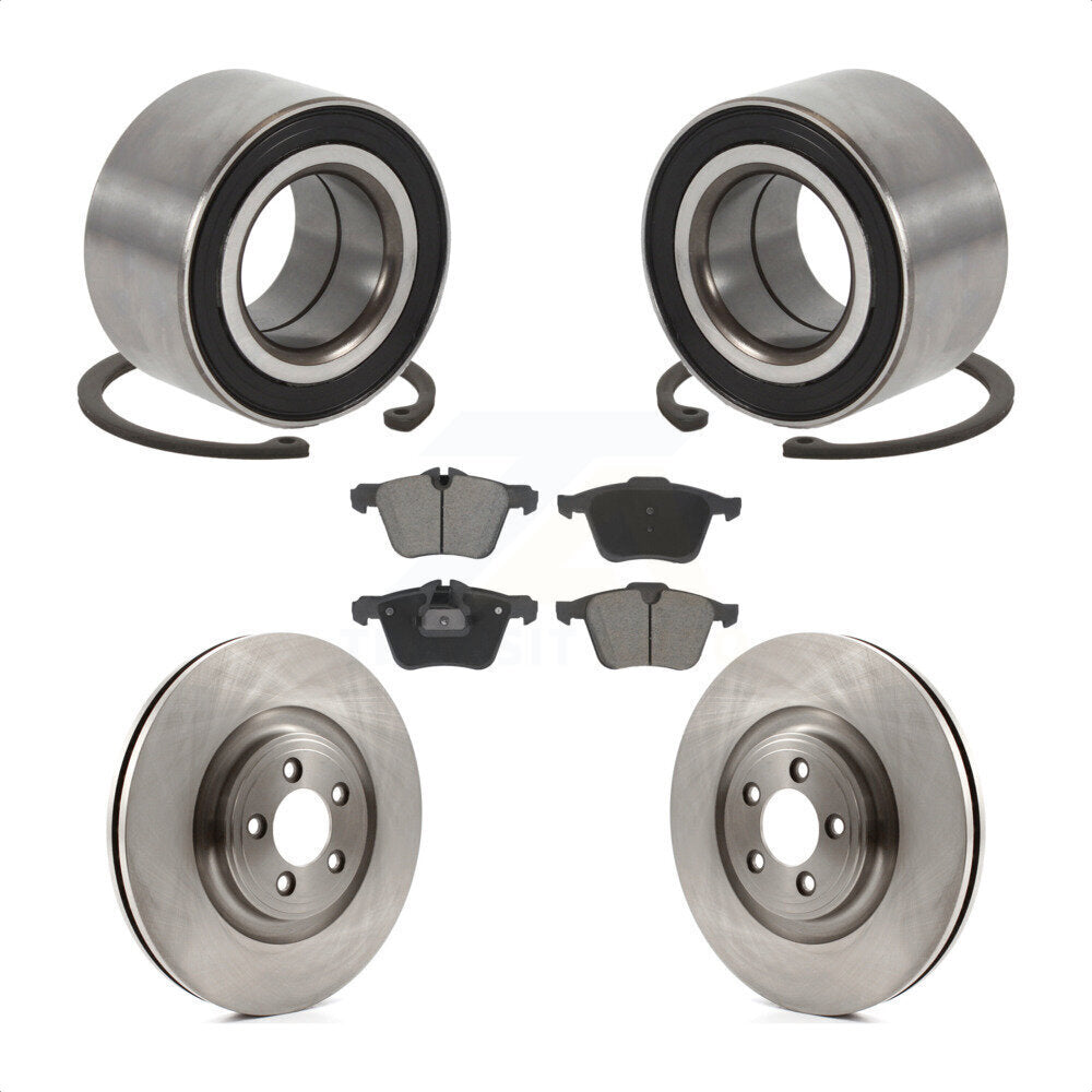 Kit de rotors de frein à disque et de plaquettes en céramique, roulement de roue avant, pour Jaguar XK 2015