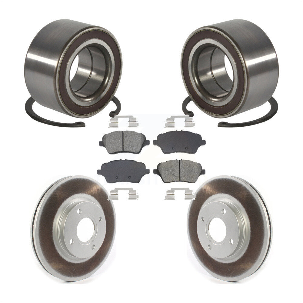 Kit de plaquettes de Rotor de frein à disque revêtu de roulement de roue avant, pour Ford Fiesta S 2014 – 2019
