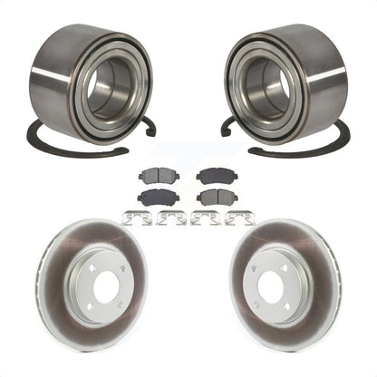 Kit de rotors et plaquettes de frein à disque enduits de roulement de roue avant pour Nissan kick Vers