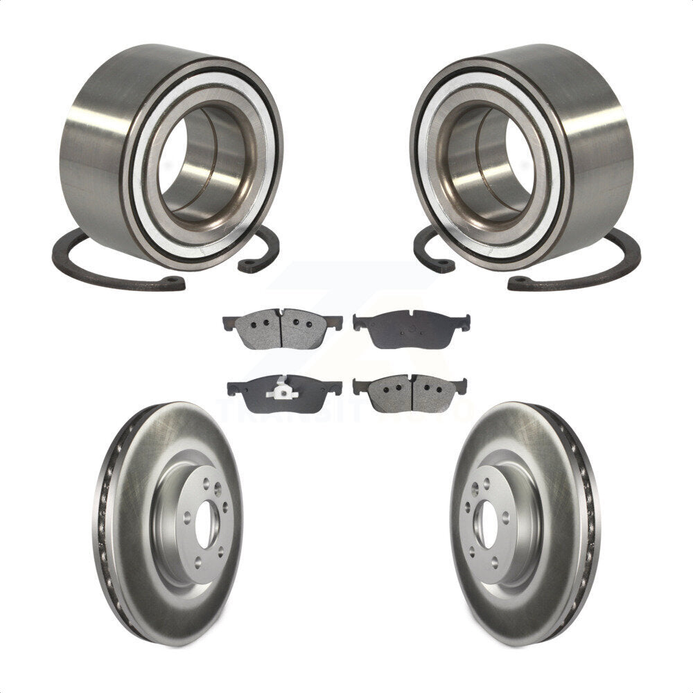 Kit de Rotor et plaquettes de frein revêtus de roulement de roue avant, pour Land Rover Discovery Spor