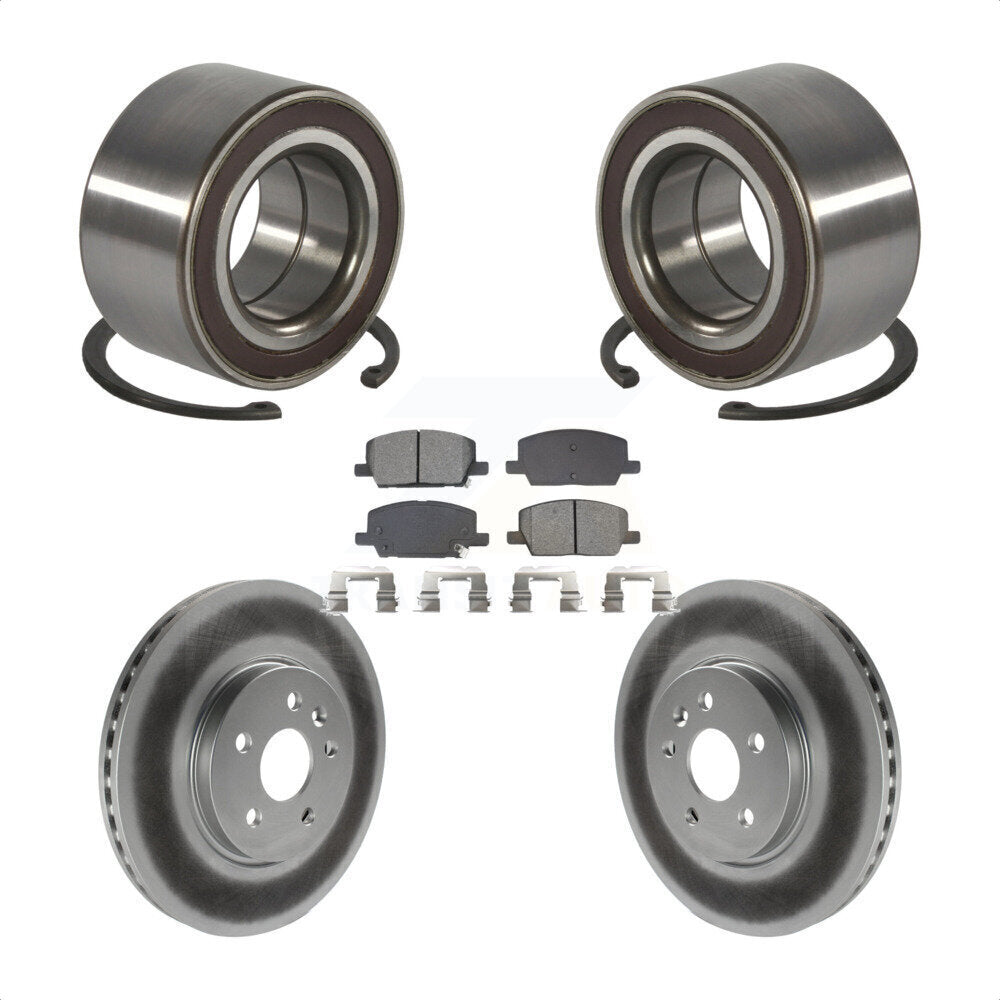 Kit de Rotor et de plaquettes de frein revêtus de roulement de roue avant, pour Buick Encore Chevrolet Tra