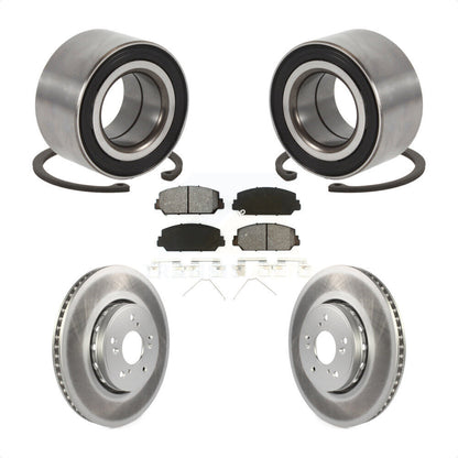 Kit de rotors et plaquettes de frein à disque enduits de roulement de roue avant pour Acura ILX 2016