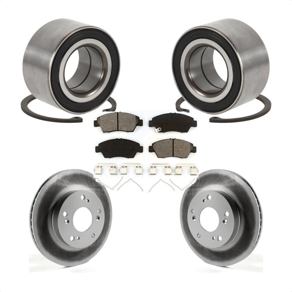 Kit de Rotor et plaquettes de frein à disque enduit de roulement de roue avant pour Acura ILX 2015 1.5