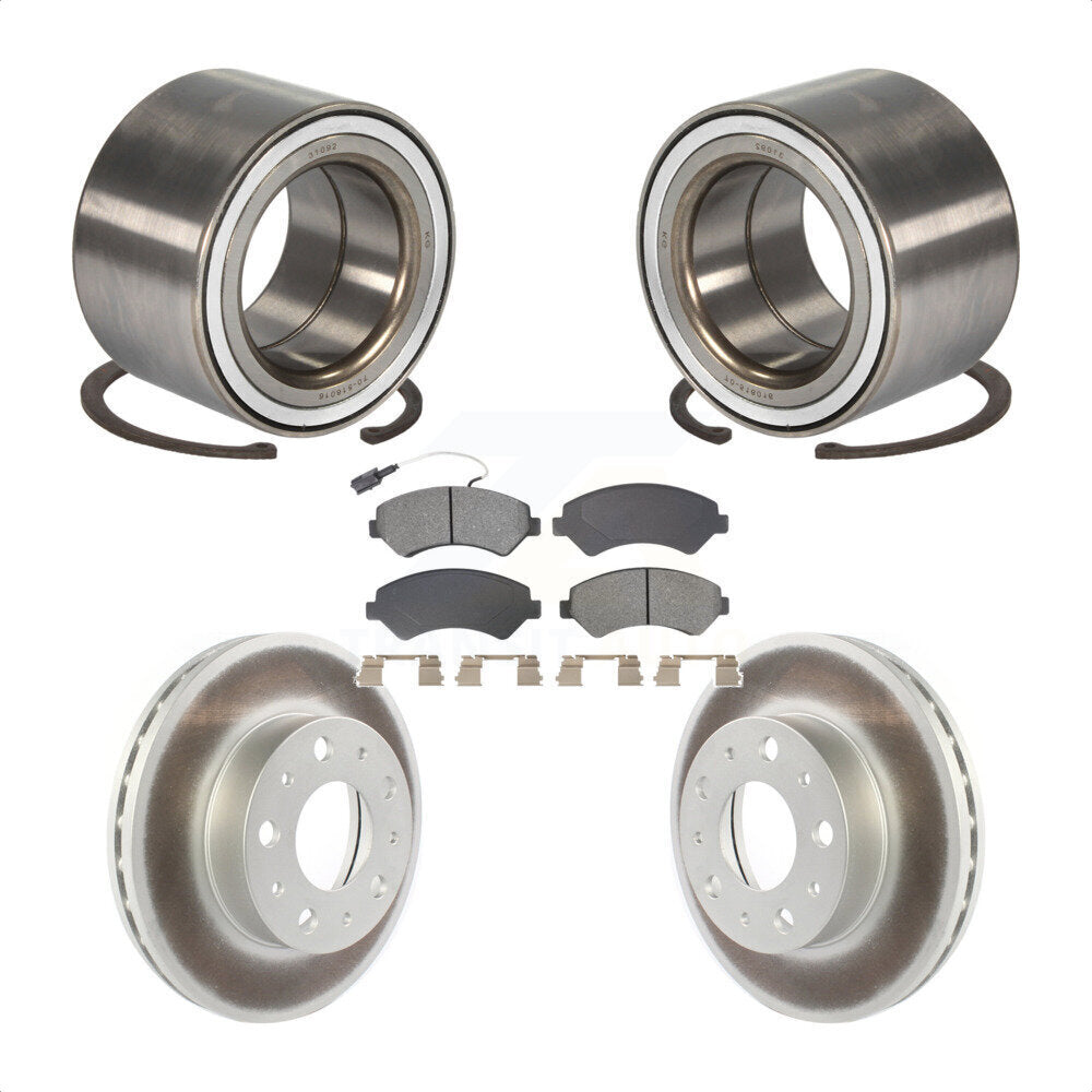 Kit de plaquettes de Rotor de frein revêtues de roulement de roue avant, pour Ram ProMaster 2500 3500 150