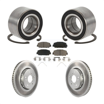 Kit de rotors et plaquettes de frein à disque enduits de roulement de roue avant pour Acura ILX 2016