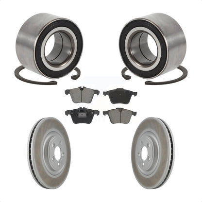 Kit de rotors et plaquettes de frein à disque enduits de roulement de roue avant pour Jaguar XK 2015