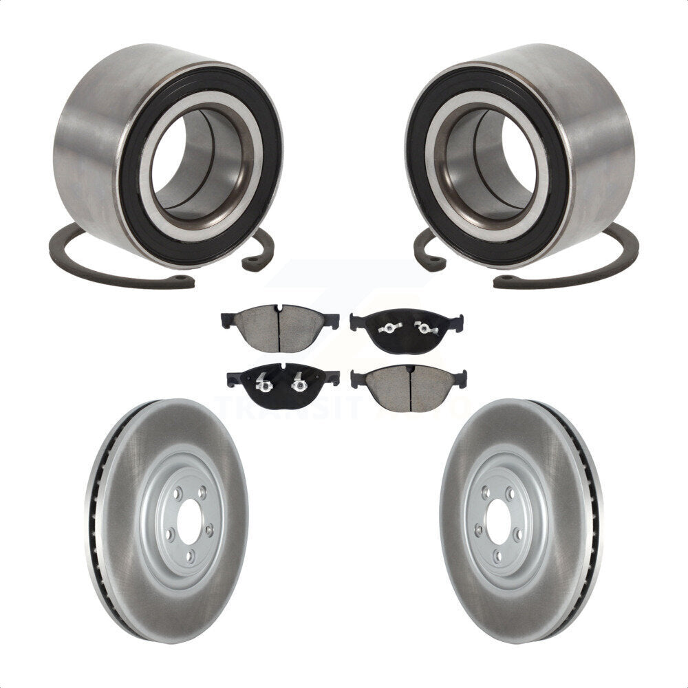 Kit de Rotor et plaquettes de frein à disque revêtu de roulement de roue avant, pour Jaguar XJR XJR575 XK
