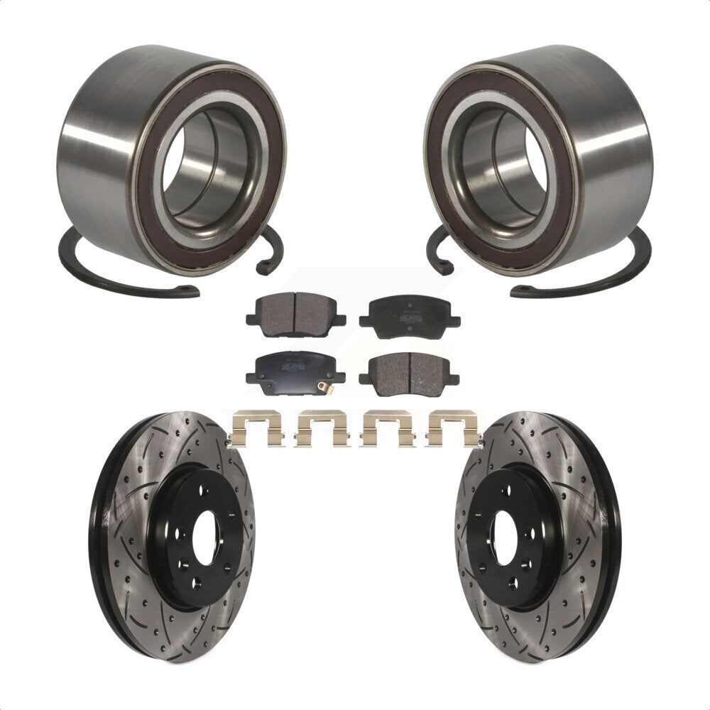 Kit de plaquettes de Rotor de frein, roulement de roue avant, fente de perçage, pour Chevrolet Soni 2018 – 2020