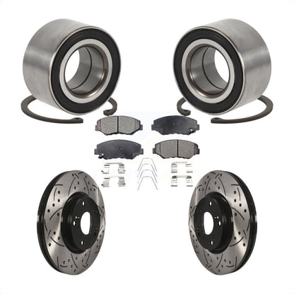 Kit de Rotor et de plaquettes de frein à fente percée, roulement de roue avant, pour Honda Civic Acura IL