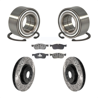 Kit de plaquettes de Rotor de frein, manteau de roulement avant, fente de perçage, pour Land Rover Discovery Spor