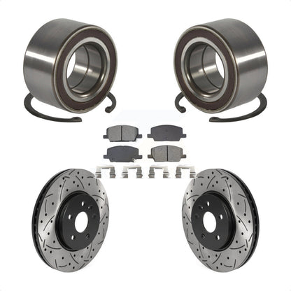 Kit de plaquettes de Rotor de frein, roulement de roue avant, fente percée, pour Buick Encore Chevrole