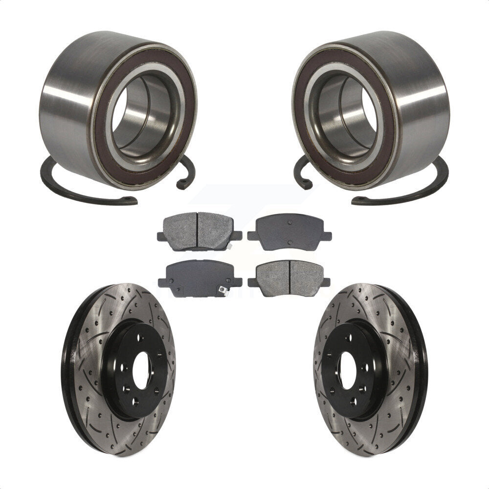 Kit de plaquettes de Rotor de frein, roulement de roue avant, fente de perçage, pour Chevrolet Soni 2018 – 2020