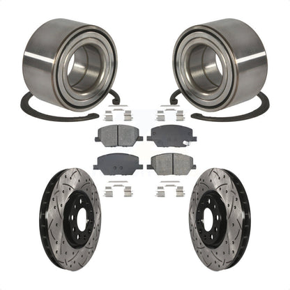 Kit de plaquettes de Rotor de frein, roulement de roue avant, fente de perçage, pour Fiat 500 2016 – 2018