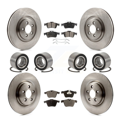 Kit de rotors et plaquettes de frein à disque, roulement de roue avant et arrière (10 pièces) pour Jaguar X 2015