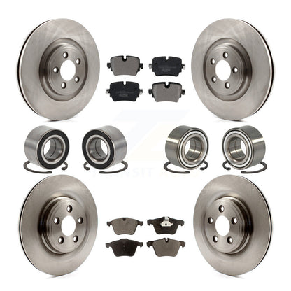 Kit de rotors de frein à disque et plaquettes en céramique, roulements avant et arrière (10 pièces) pour Jaguar XJ