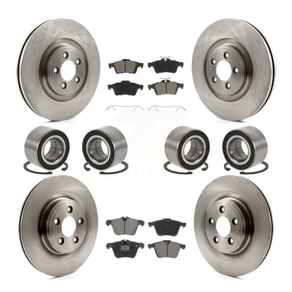 Kit de rotors et plaquettes de frein à disque, roulement de roue avant et arrière (10 pièces) pour Jaguar X 2015