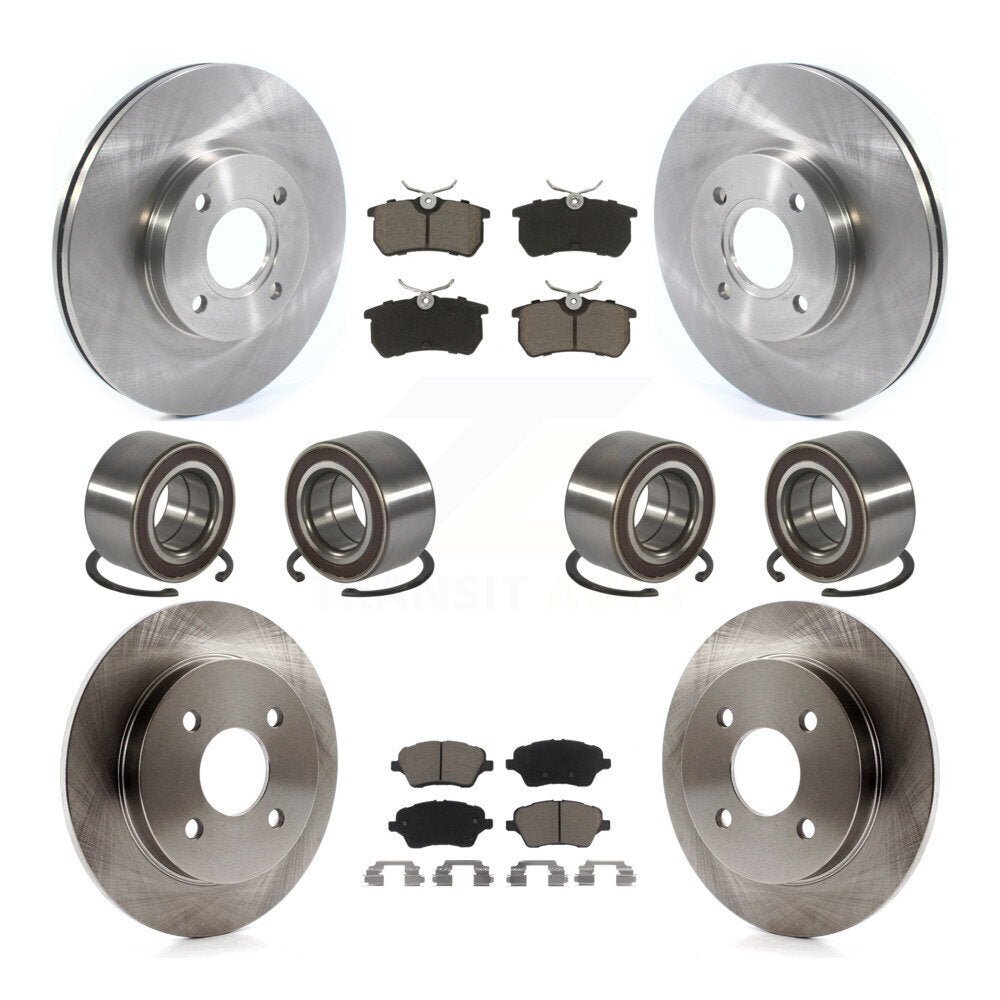 Kit de plaquettes de rotor de frein à disque pour roulement avant et arrière (10 pièces) pour Ford Fiesta S 2014-2019