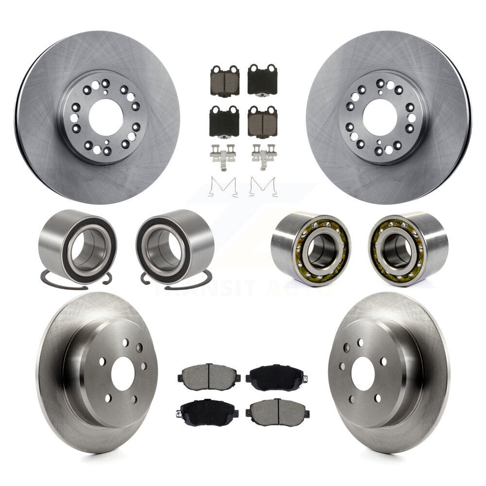 Kit de rotor et de plaquettes de frein à disque, roulement avant et arrière (10 pièces) pour Lexus IS30 2001 – 2005