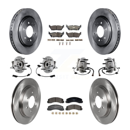 Kit de rotors et plaquettes de frein, roulement de moyeu avant et arrière (10 pièces) pour Ford Expedition Lincol