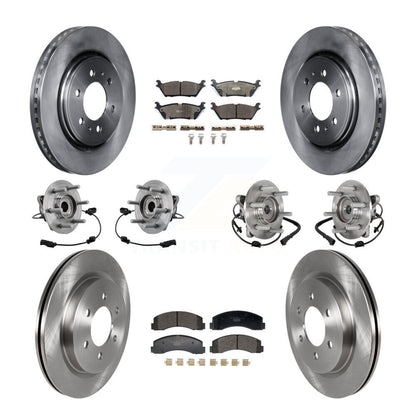 Kit de rotors et plaquettes de frein, roulement de moyeu avant et arrière (10 pièces) pour Ford Expedition Lincol