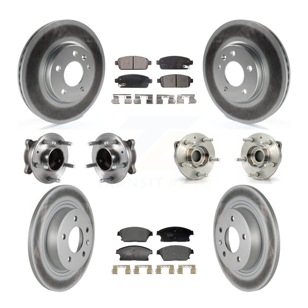 Kit de plaquettes de Rotor de frein, roulement de moyeu avant et arrière (10 pièces) pour Chevrolet Cruze Buic