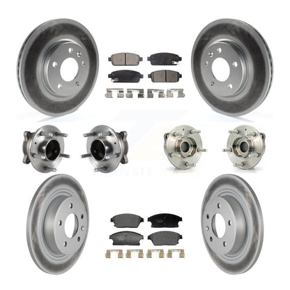 Kit de plaquettes de Rotor de frein, roulement de moyeu avant et arrière (10 pièces) pour Chevrolet Cruze Buic