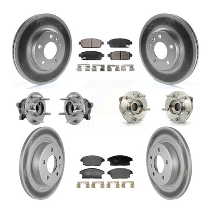 Kit de plaquettes de rotor de frein, roulement de moyeu avant et arrière (10 pièces) pour Chevrolet Vol 11-12